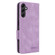 Magnetic Clasp Leather Phone Case for Samsung Galaxy A14 5G - Purple