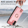 Cross Leather Ring Vertical Zipper Wallet Back Phone Case for Samsung Galaxy A14 5G - Pink