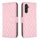 Diamond Lattice Wallet Leather Flip Phone Case for Samsung Galaxy A14 5G - Pink