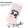 3D Colored Horizontal Flip Leather Phone Case for Samsung Galaxy A14 5G - Heart Panda