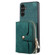 Crossbody Multi-function Zipper Wallet Phone Case for Samsung Galaxy A14 5G - Green