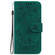 Butterfly Rose Embossed Leather Phone Case for Samsung Galaxy A14 5G - Green