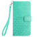 Rhombic Texture Leather Phone Case with Lanyard for Samsung Galaxy A14 5G - Green