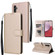 Multifunctional 3 Card Slots Leather Phone Case for Samsung Galaxy A14 5G - Gold