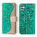 Laser Glitter Powder Crocodile Texture Leather Phone Case for Samsung Galaxy A14 5G - Green