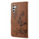 Butterfly Embossed Horizontal Flip Leather Phone Case for Samsung Galaxy A14 5G - Brown