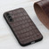 Crocodile Texture Genuine Leather Phone Case for Samsung Galaxy A14 5G - Brown