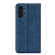 Retro-skin Magnetic Suction Leather Phone Case for Samsung Galaxy A14 5G - Dark Blue