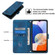 Skin-feel Embossed Leather Phone Case for Samsung Galaxy A14 5G - Blue