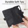 Geometric Zipper Wallet Side Buckle Leather Phone Case for Samsung Galaxy A14 5G - Black