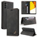 GQUTROBE Skin Feel Anti-theft Brush Horizontal Flip Leather Case with Holder for Samsung Galaxy A14 5G - Black