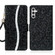 Glitter Powder Filp Leather Phone Case for Samsung Galaxy A14 5G - Black