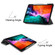 Horizontal Flip Honeycomb TPU + PU Leather Tablet Case with Three-folding Holder & Sleep / Wake-up Function & Pen Slotfor iPad Pro 12.9 inch - Grey