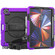 Shockproof Colorful Silicone + PC Protective Tablet Case with Holder & Shoulder Strap & Hand Strap & Pen Slotfor iPad Pro 12.9 inch - Purple Silicone