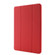 Skin Feel Pen Holder Tri-fold Tablet Leather Casefor iPad Pro 12.9 inch - Red