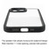 Frosted TPU + Transparent PC Phone Case for iPhone 12 Pro - Black