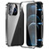 Magnetic Double-buckle HD Tempered Glass Phone Case for iPhone 12 Pro - Black