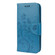 Butterfly Flower Pattern Horizontal Flip Leather Case with Holder & Card Slots & Wallet for iPhone 12 Pro - Blue
