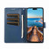 PU Genuine Leather Texture Embossed Line Phone Case for iPhone 12 Pro - Blue