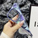 Water Cube Marble Electroplating TPU Phone Case for iPhone 12 Pro - Blue