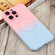 Liquid TPU Silicone Gradient MagSafe Phone Case for iPhone 12 Pro - Pink Blue