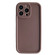 Fine Hole Shockproof Frame Frosted TPU Phone Case for iPhone 12 Pro - Brown