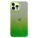 Double Sided IMD Gradient Glitter PC Phone Case for iPhone 12 Pro - Green