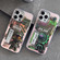 Fluorescent Laser Astronaut Phone Case for iPhone 12 Pro - Army Green