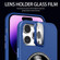 Skin Feel Magnifier MagSafe Lens Holder Phone Case for iPhone 12 Pro - Dark Green