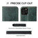 Fierre Shann Retro Tree Bark Texture PU Magnetic Horizontal Flip Leather Case with Holder & Card Slots & Wallet for iPhone 12 Pro - Green