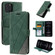 Skin Feel Splicing Horizontal Flip Leather Case with Holder & Card Slots & Wallet & Photo Frame for iPhone 12 Pro - Green