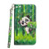 3D Painting Pattern Horizontal Flip TPU + PU Leather Case with Holder & Card Slots & Wallet for iPhone 12 Pro - Panda Climbing Bamboo