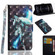 3D Painting Pattern Horizontal Flip TPU + PU Leather Case with Holder & Card Slots & Wallet for iPhone 12 Pro - Wolf