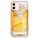 Electroplating Marble Dual-side IMD Phone Case for iPhone 12 Pro - Draft Beer