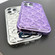 Cloud Texture Electroplated TPU Phone Case for iPhone 12 Pro - Purple
