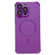 Four-corner Shockproof Skin Feel MagSafe Magnetic Phone Case for iPhone 12 Pro - Purple