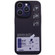 Painted Pattern Skin-friendly PC Phone Case for iPhone 12 Pro - Purple+Label