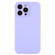 Pure Color Liquid Silicone Fine Pore Phone Case for iPhone 12 Pro - Light Purple