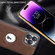 Electroplated Leather Texture PU + PC Phone Case for iPhone 12 Pro - Purple