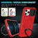 Sliding Camshield Magsafe Holder TPU Hybrid PC Phone Case for iPhone 12 Pro - Red