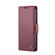 CaseMe 023 Butterfly Buckle Litchi Texture RFID Anti-theft Leather Phone Case for iPhone 12 Pro - Wine Red