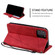 Skin Feel Splicing Horizontal Flip Leather Case with Holder & Card Slots & Wallet & Photo Frame for iPhone 12 Pro - Red