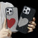 Love Heart Diamond TPU Phone Case for iPhone 12 Pro - Silver