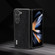 ABEEL Retro Litchi Texture PU Phone Case for Samsung Galaxy Z Fold5 5G - Black