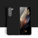 Silicone Skin Feel Folding Phone Case for Samsung Galaxy Z Fold5 5G - Black