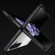 Stainless Steel Shockproof Phone Case for Samsung Galaxy Z Fold5 5G - Bright Black