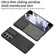 GKK Integrated Ultra-thin Sliding Camshield Plain Leather Phone Case for Samsung Galaxy Z Fold5 5G - Black