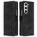 Heart Pattern Skin Feel Leather Phone Case for Samsung Galaxy Z Fold5 5G - Black