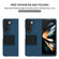 Three-dimensional Folding Holder PC Phone Case for Samsung Galaxy Z Fold5 5G - Blue