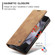 CaseMe-013 Multifunctional Retro Frosted Leather Phone Case for Samsung Galaxy Z Fold5 5G - Brown